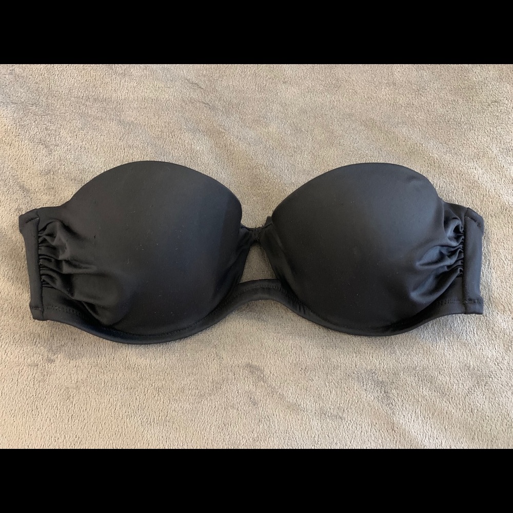 Victoria’s secret black strapless bikini top